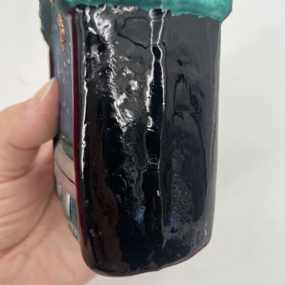 Landmark Creations Santa Monica Pier Glass Ornament California Hand Painted VTG - Picture 8 of 13